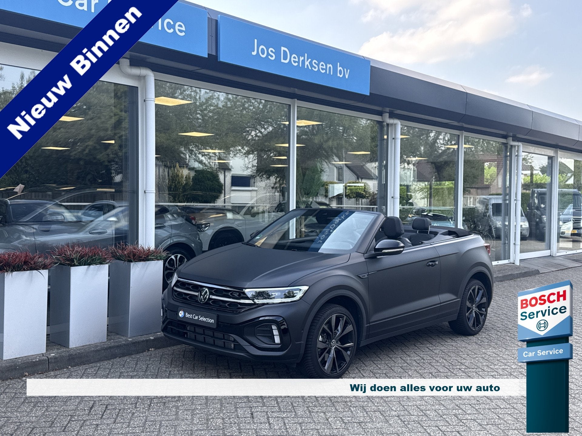 Volkswagen T-Roc Cabrio 1.5 TSI R-Line Edition Black 1/999 -, Auto's, 12 maanden, Zwart, 4 cilinders, Bedrijf