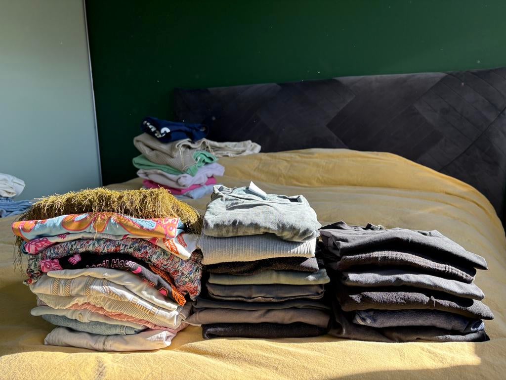Kleding partij 45 stuks – merken – reseller / Vinted, Ophalen of Verzenden, Gedragen, Maat 38/40 (M), Korte mouw