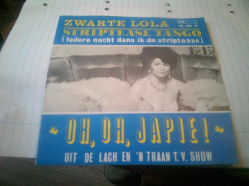 ZWARTE LOLA STRIPTEASE TANGO - OH , OH , JAPIE !, Cd's en Dvd's, Vinyl | Nederlandstalig, Ophalen of Verzenden, Zo goed als nieuw
