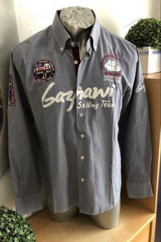 Arya Boy overhemd maat M/L NIEUW [vm], Kleding | Heren, Ophalen of Verzenden, Nieuw, Blauw, Halswijdte 39/40 (M)