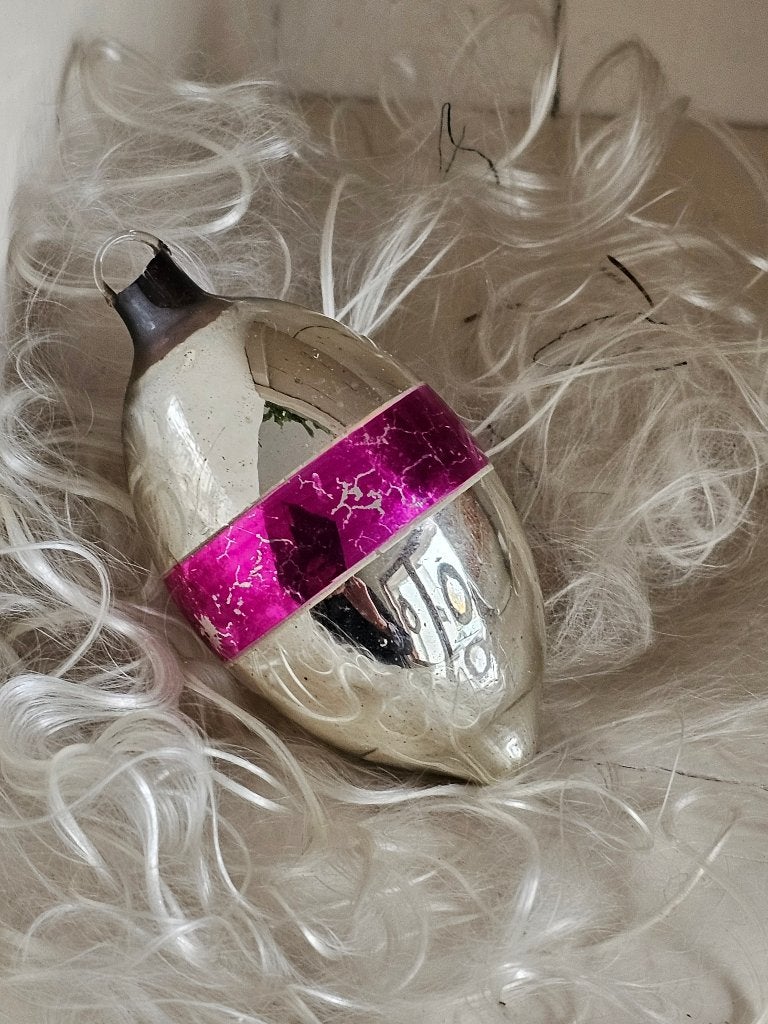 Oude Antieke AJEKO kerstbal / grote OLIJF nr33, Diversen, Kerst, Ophalen of Verzenden