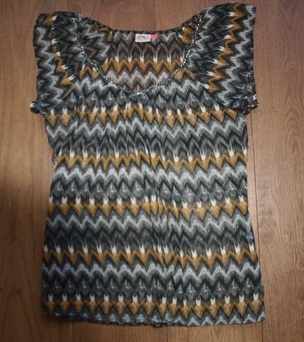 Zwart Bruine Voille Top Only (L), Kleding | Dames, Tops, Only, Zwart, Maat 42/44 (L), Ophalen of Verzenden