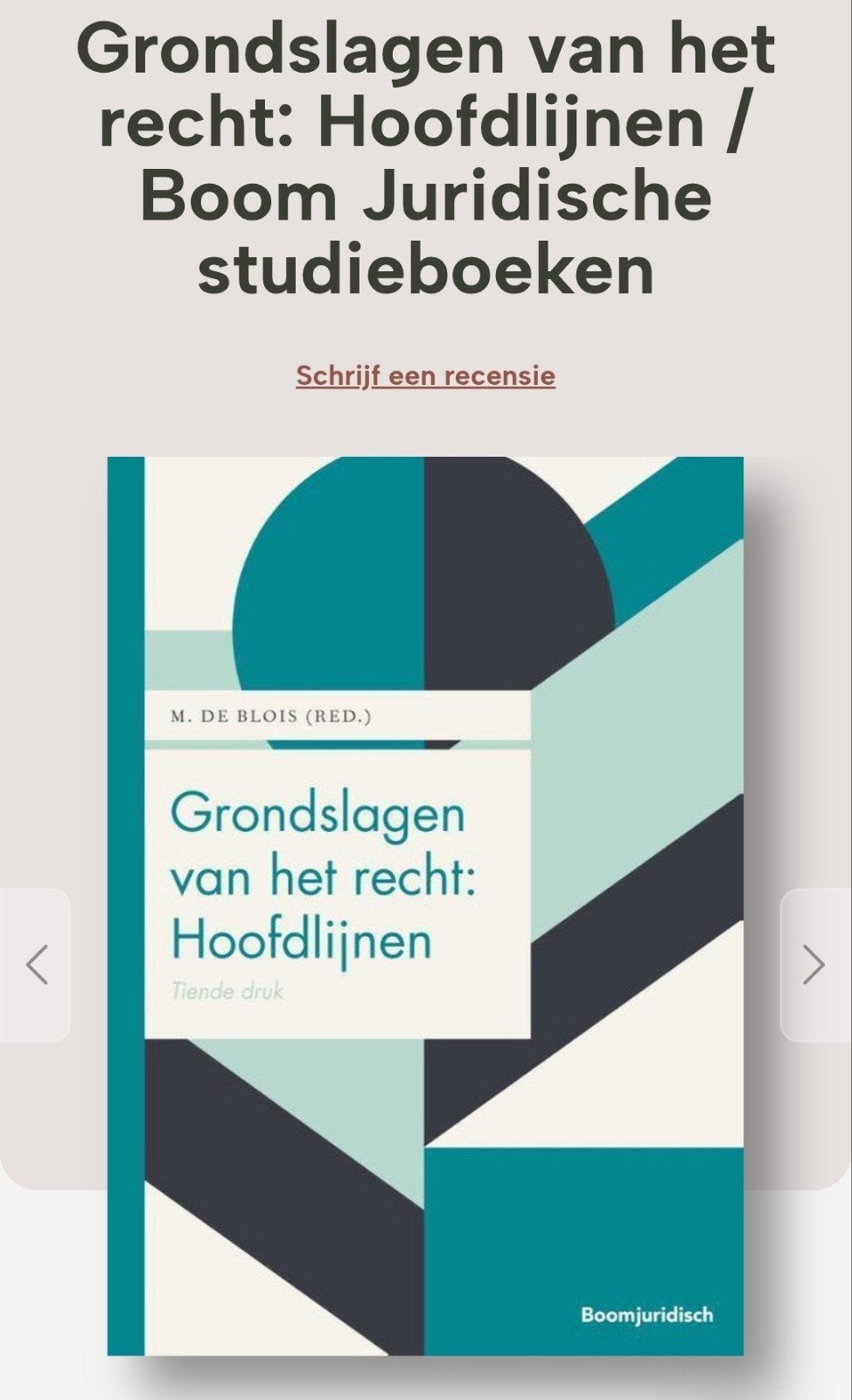 ISBN 9789462907621
Grondslagen van het Recht, Boeken, Studieboeken en Cursussen, Ophalen of Verzenden, Alpha, WO