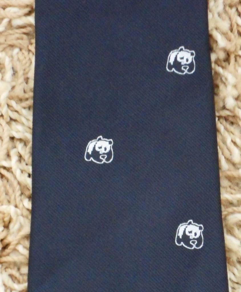 WNF Wereld Natuur Fonds stropdas blauw doorlopende panda's, Ophalen of Verzenden, Nieuw, Gebruiksvoorwerp