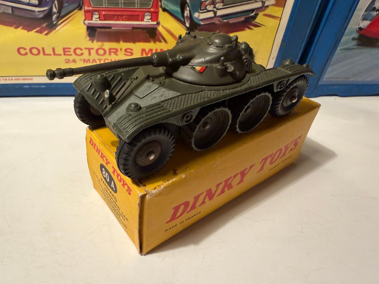 Dinky Toys Nr.80a Panhard Armoured Recon Car, Ophalen of Verzenden, Gebruikt, Auto, Dinky Toys