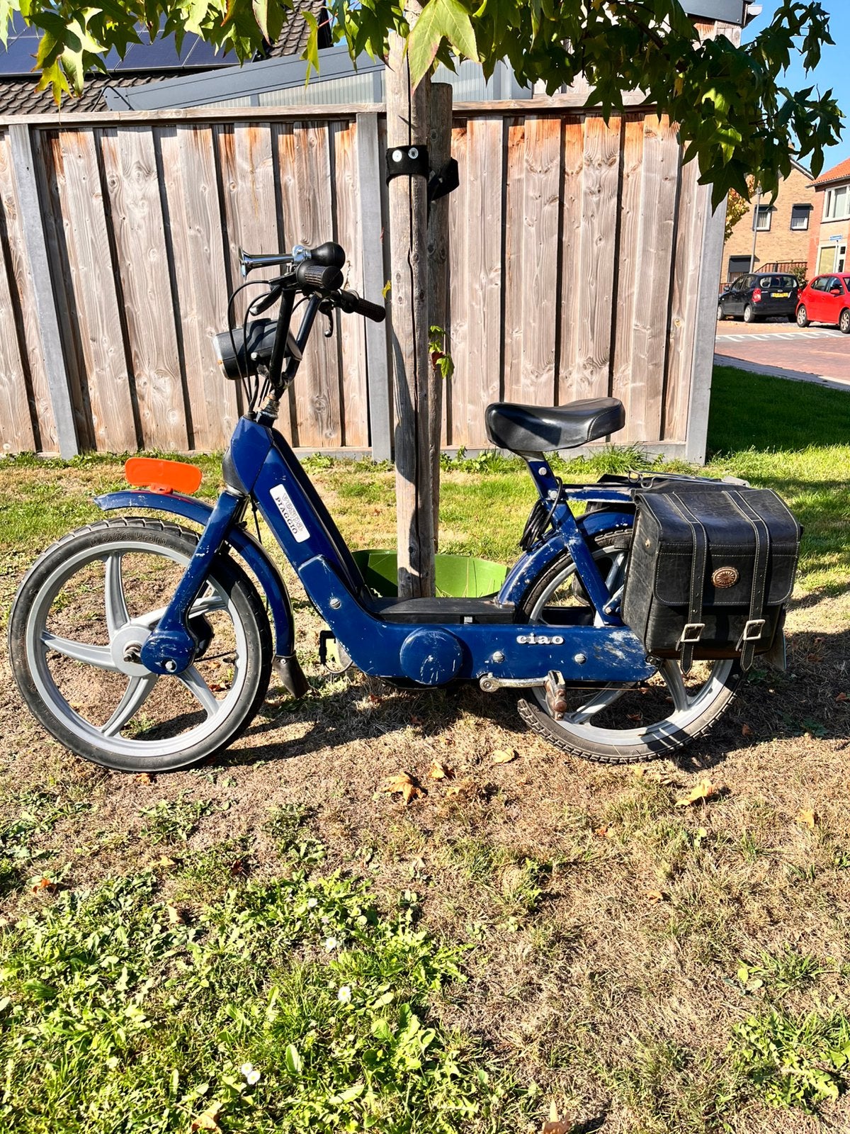 Vespa ciao p25 blauw kenteken, Fietsen en Brommers, Ophalen, Tweetakt, Gebruikt, Vespa