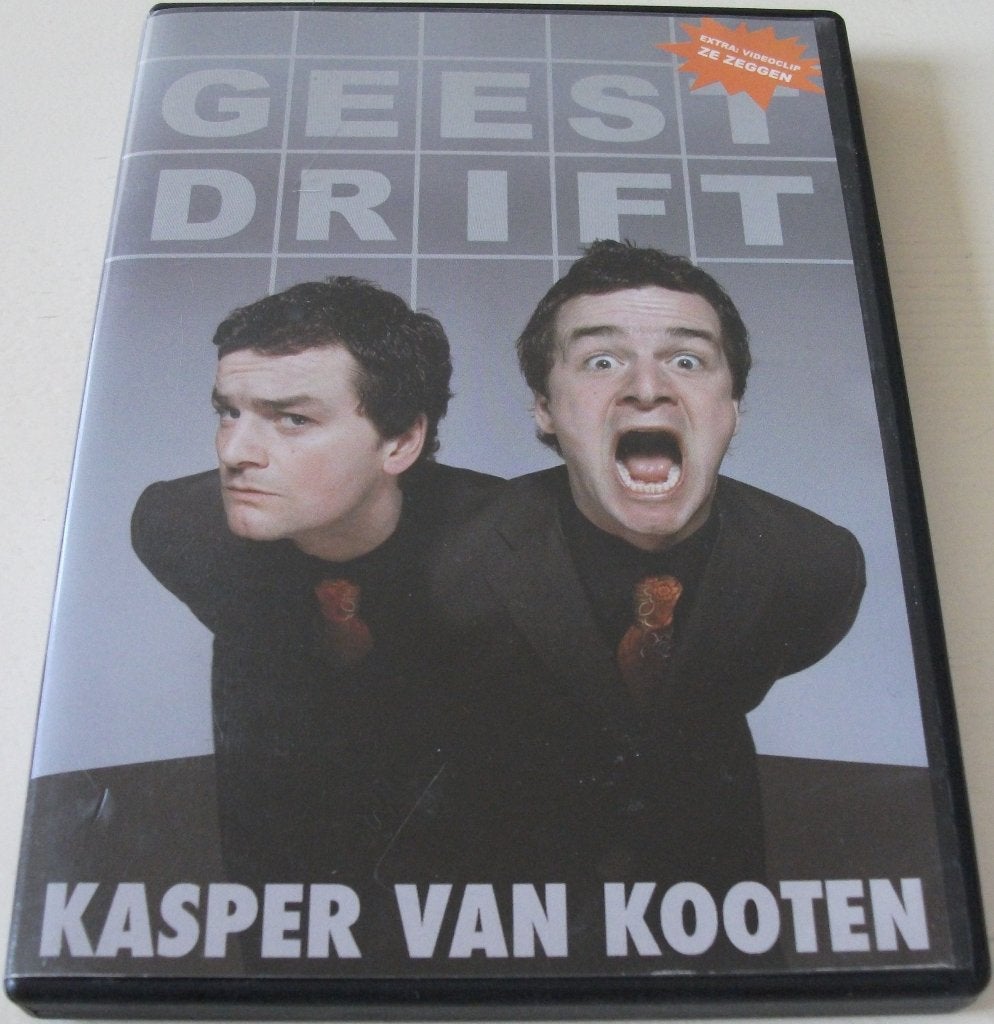 Dvd *** KASPER VAN KOOTEN *** Geestdrift, Cd's en Dvd's, Vanaf 12 jaar, Ophalen of Verzenden, Zo goed als nieuw, Stand-up of Theatershow