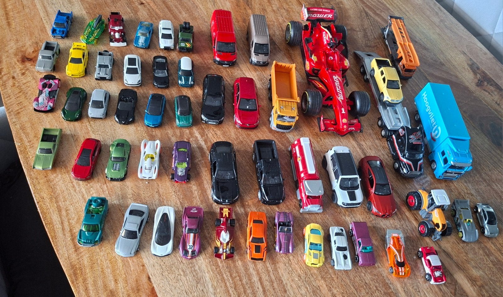 Speelgoedauto's, Ophalen