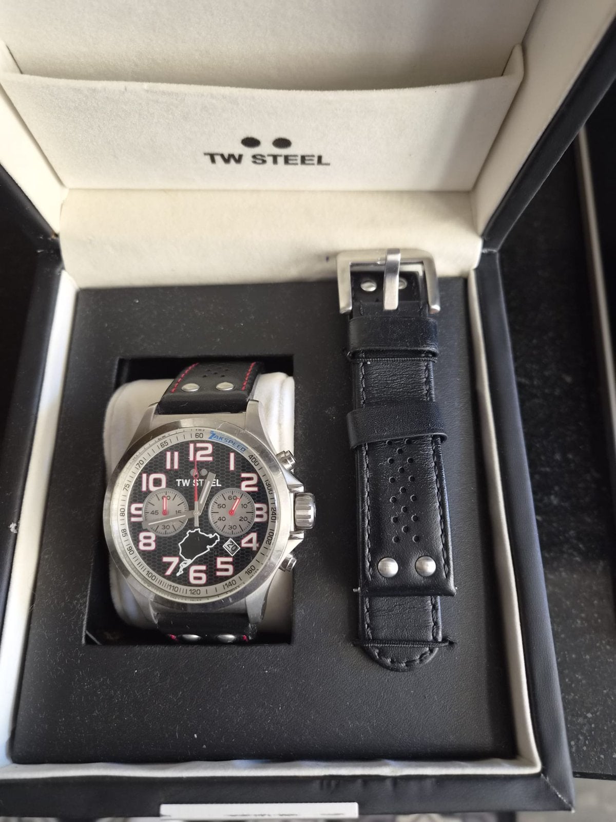 TW Steel Zakspeed Nurburgring limited edition 277/400, Overige merken, Polshorloge, Ophalen of Verzenden, Leer