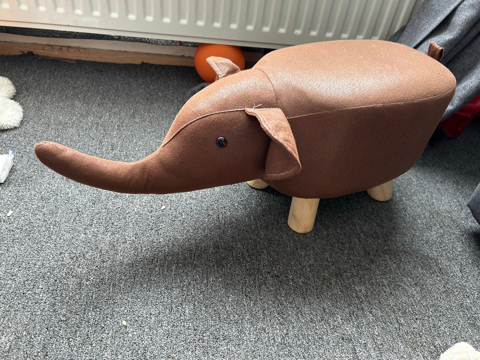 Leuke Olifant Krukje/Voetenbankje - Bruin, Ophalen, Gebruikt, Hout