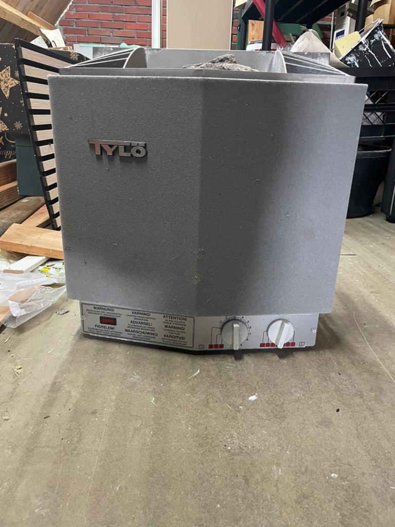 Tylö Saunakachel Sport 6, 6.6 kW, 380V, Werkend, Ophalen, Gebruikt, Fins of Traditioneel, Complete sauna
