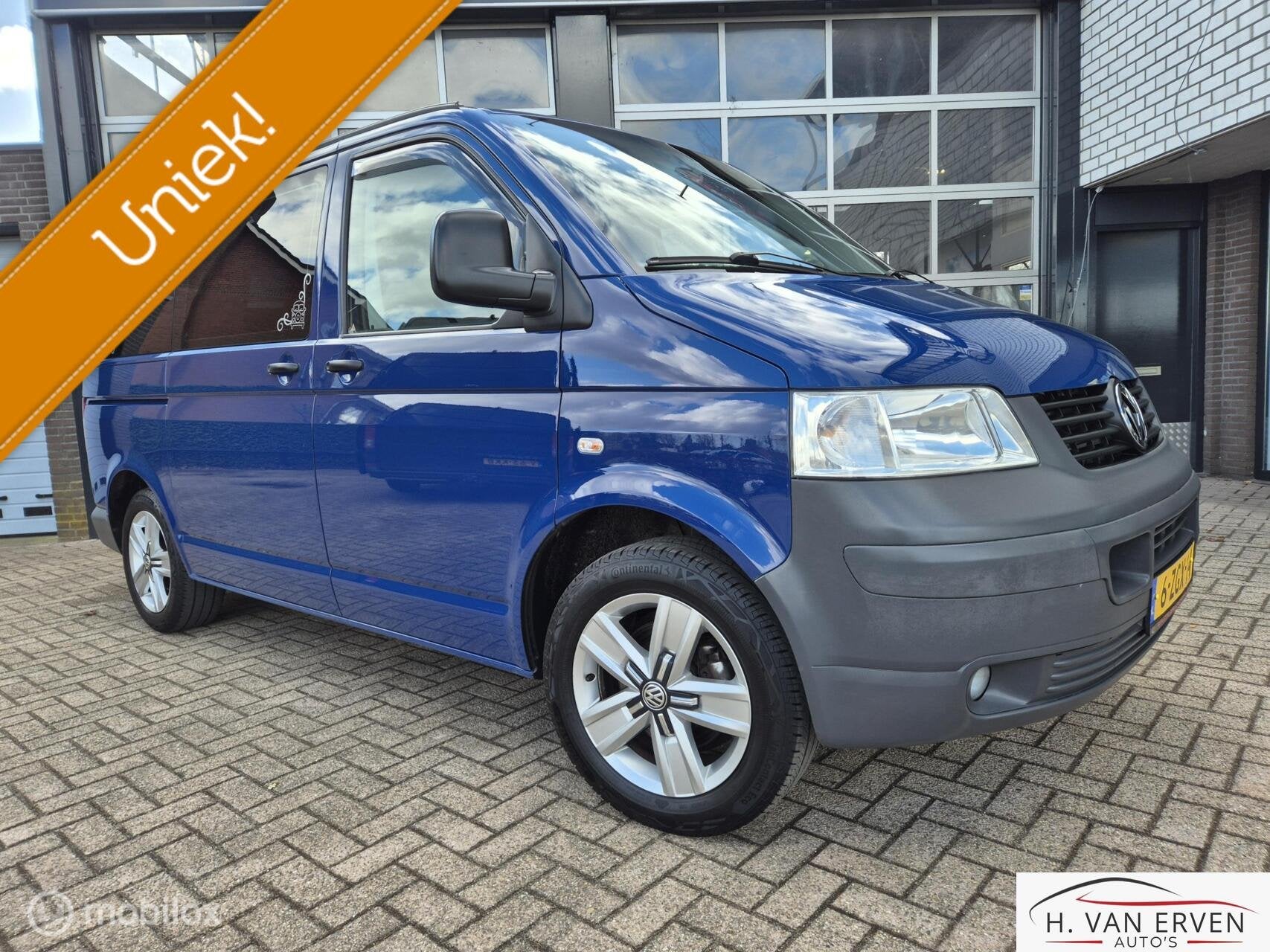 Volkswagen Transporter 1.9 TDI CAMPER NAVI CRUISE AIRCO NAP, Auto's, 4 cilinders, Metallic lak, Origineel Nederlands, Bedrijf