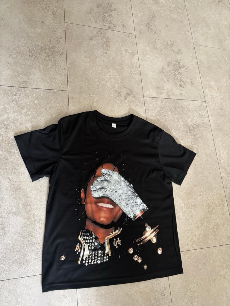 Michael Jackson T-shirt Zwart Maat XL, Ophalen of Verzenden, Zo goed als nieuw, Maat 56/58 (XL), Zwart