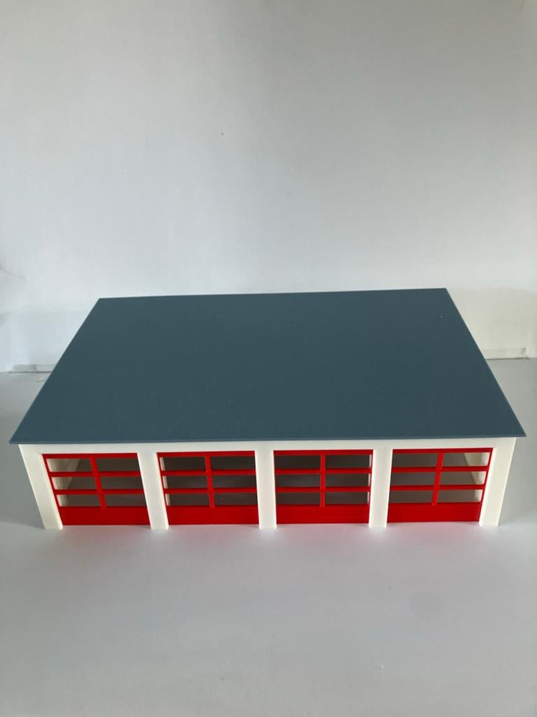 H0 scenery. Garage voor 4 voertuigen, Overige merken, Gelijkstroom of Wisselstroom, Brug, Tunnel of Gebouw, Nieuw