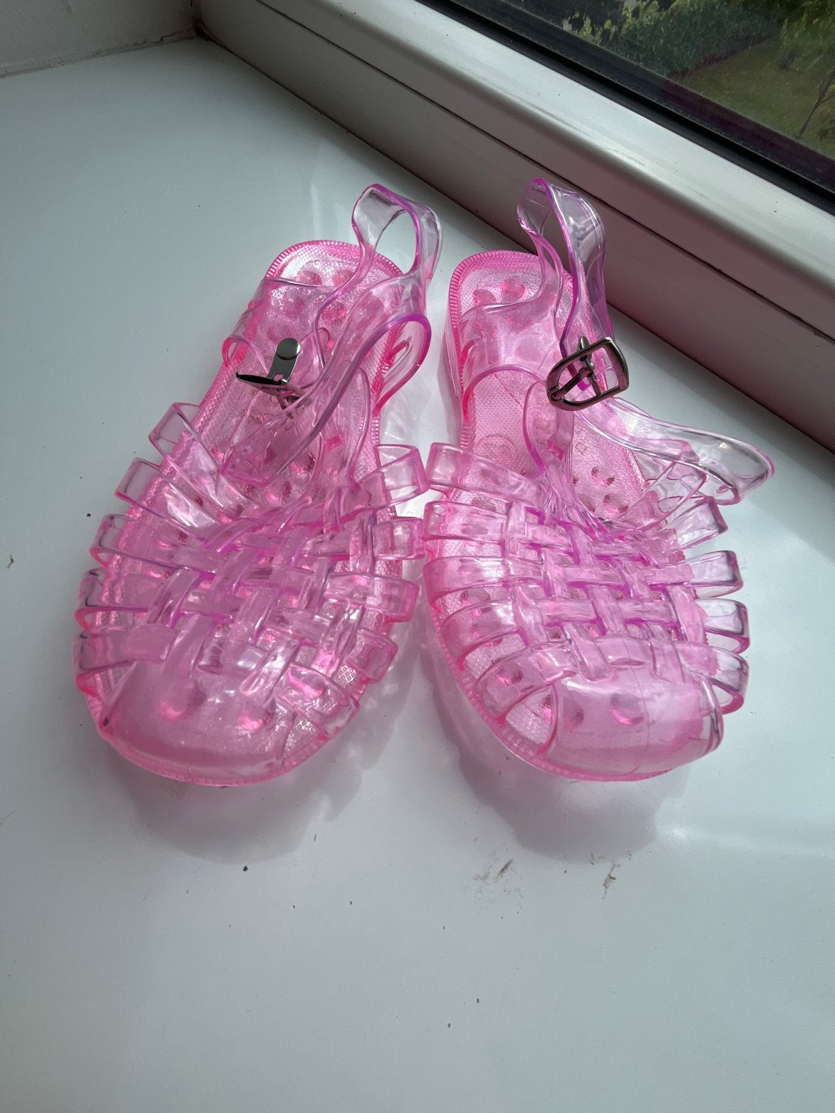 Roze zwem sandalen maat 29, Ophalen of Verzenden, Gedragen, Roze, Sandalen of Muiltjes
