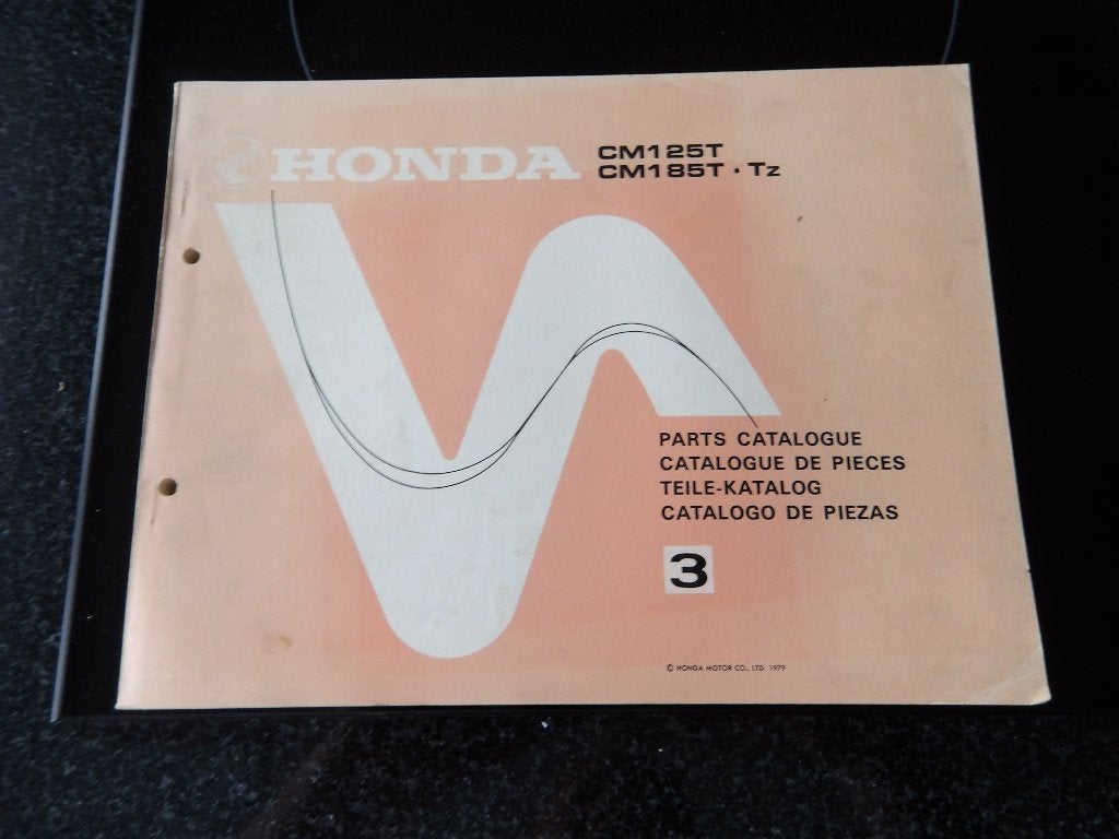Onderdelenboek Honda CM125T CM185T TZ 1979, Verzenden, Honda
