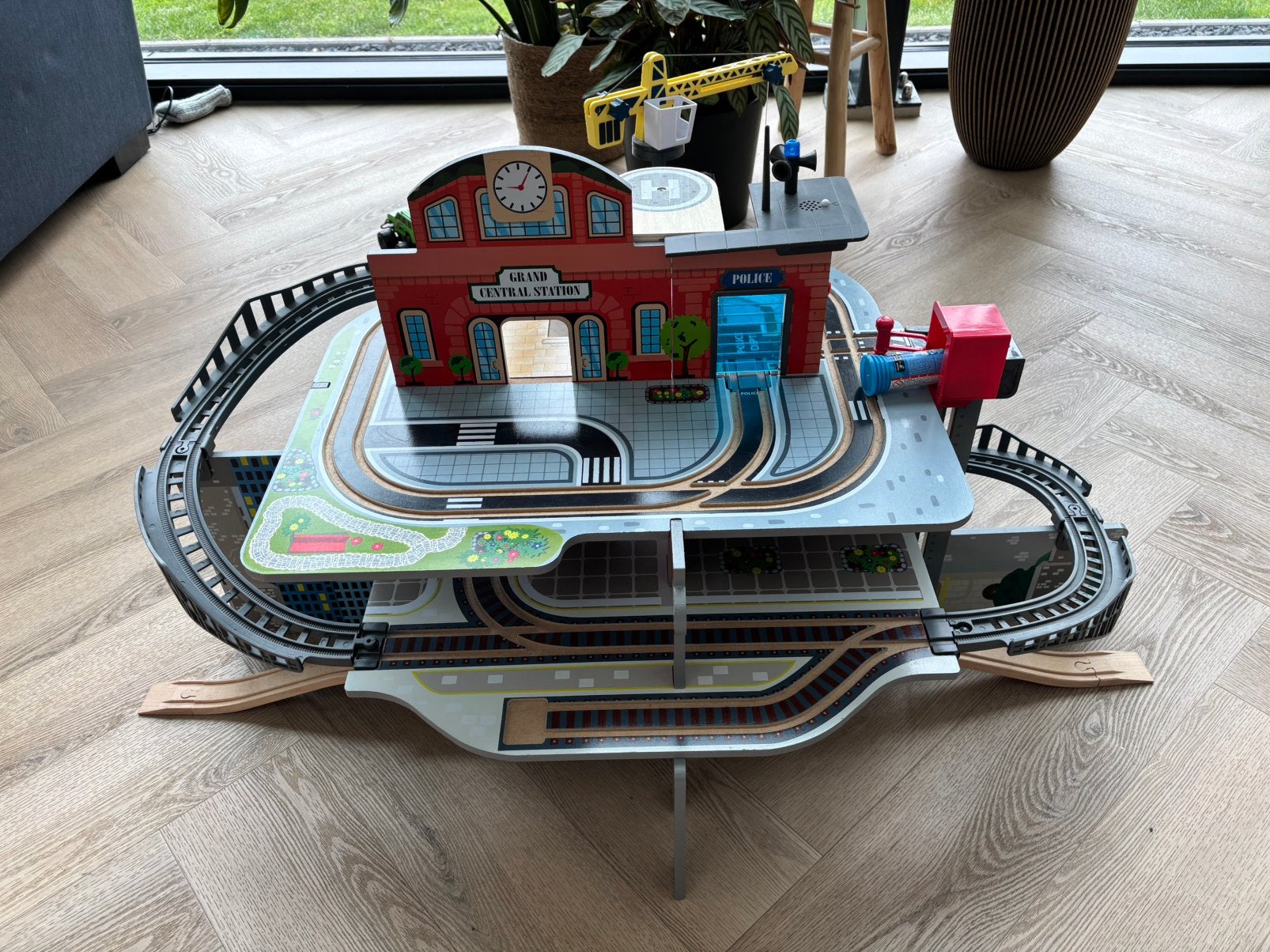 Houten treinbaan, Kinderen en Baby's, Ophalen, Gebruikt, Overige typen