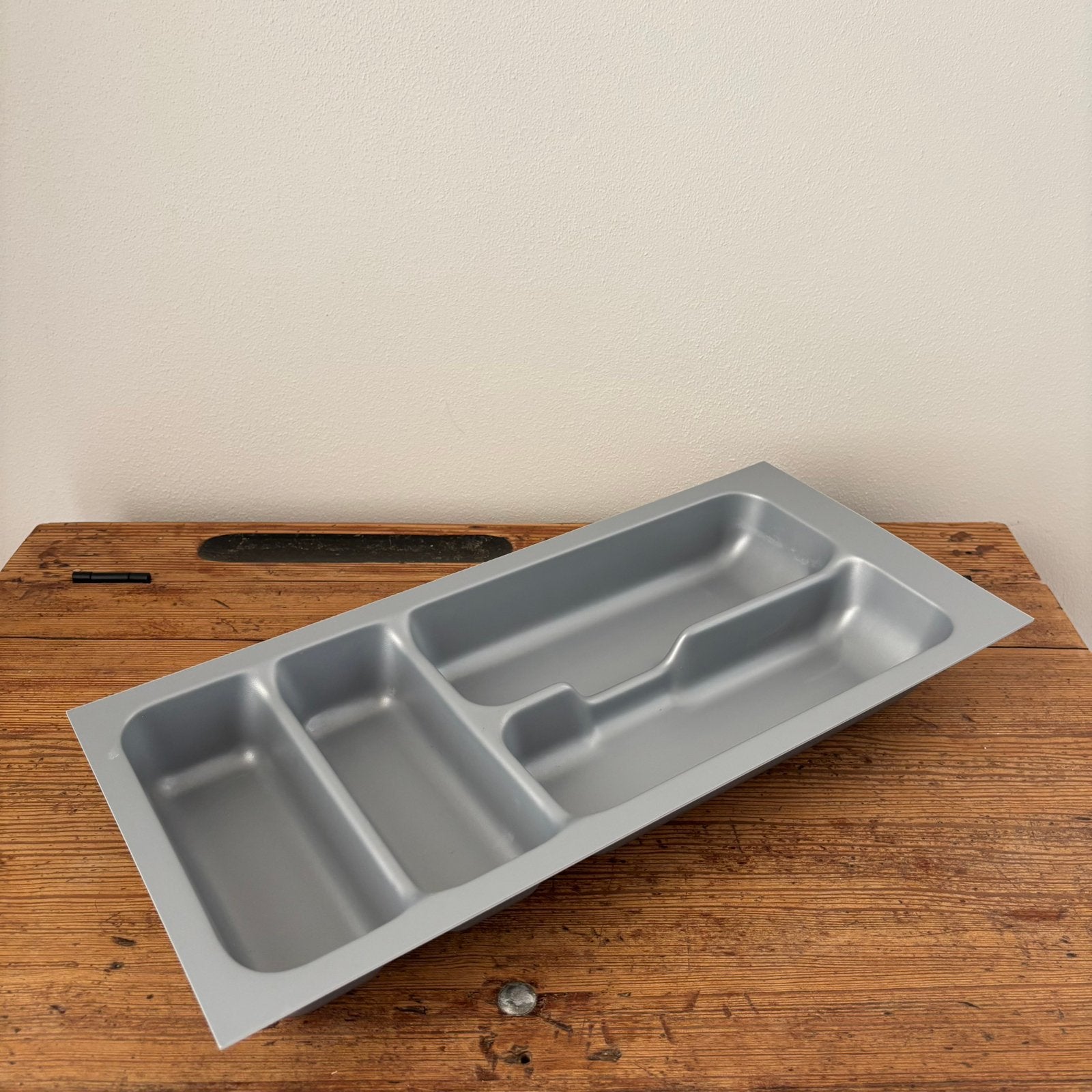 Optifit bestekbak / besteklade 4-vaks – 47,3 x 21,8 cm, Kunststof, Ophalen of Verzenden, Grijs, Overige merken