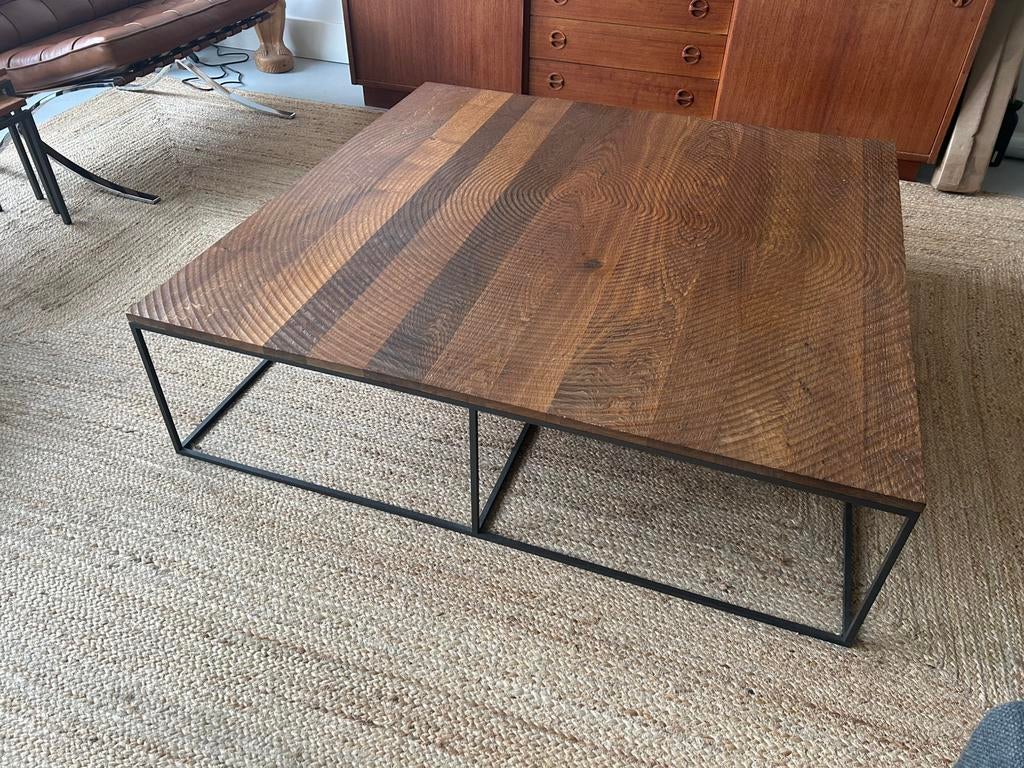 Linteloo Log Salontafel 120 x 120, 100 tot 150 cm, Minder dan 50 cm, Rechthoekig, 50 tot 100 cm