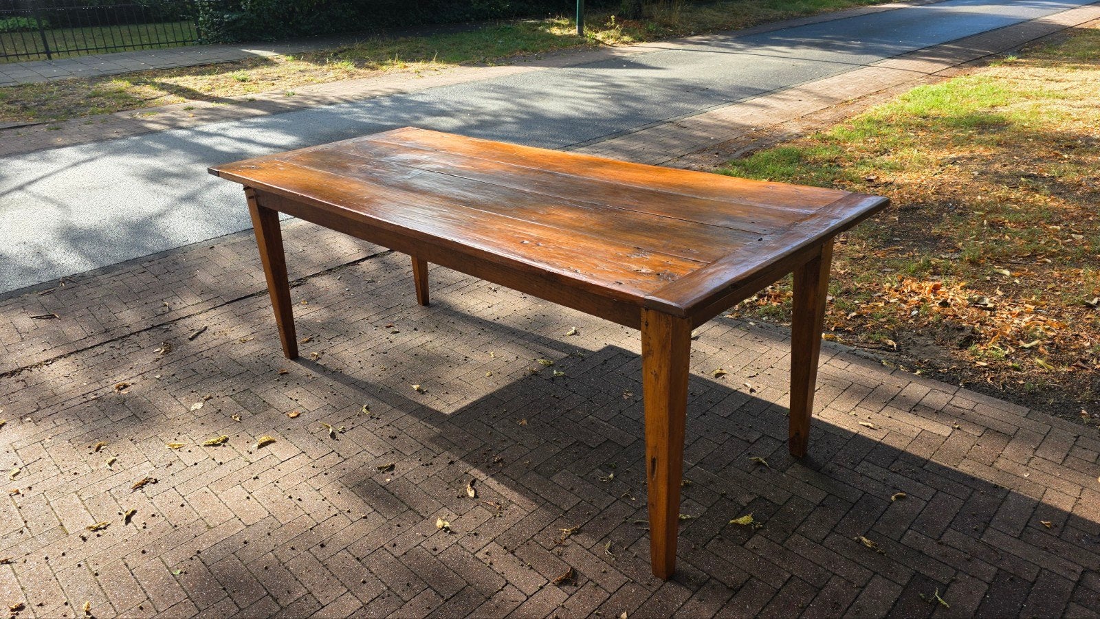 antieke Franse boerentafel 2,10 * 90, Antiek en Kunst, Ophalen