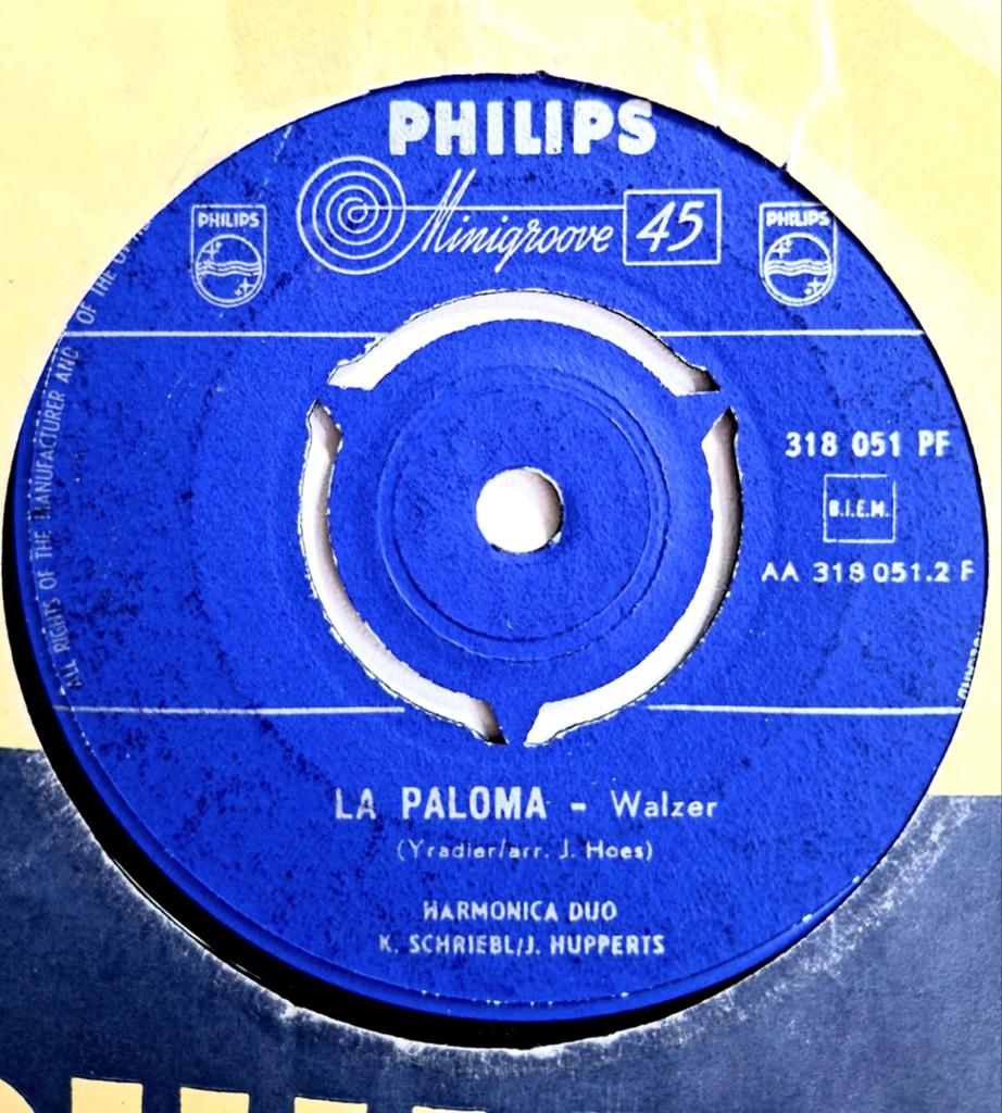 7"/SINGLE  SCHRIEBL & HUPPERTS - La Paloma, Ophalen of Verzenden, Gebruikt, Pop