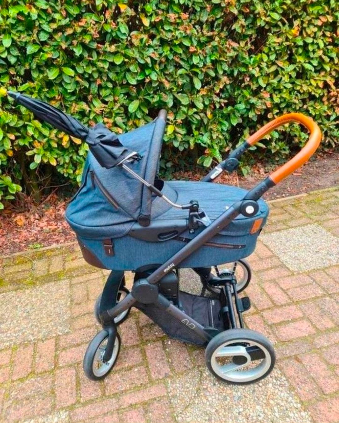 Mutsy Evo Industrial Denim Bleu kinderwagen, Kinderwagen, Ophalen of Verzenden, Zo goed als nieuw, Mutsy