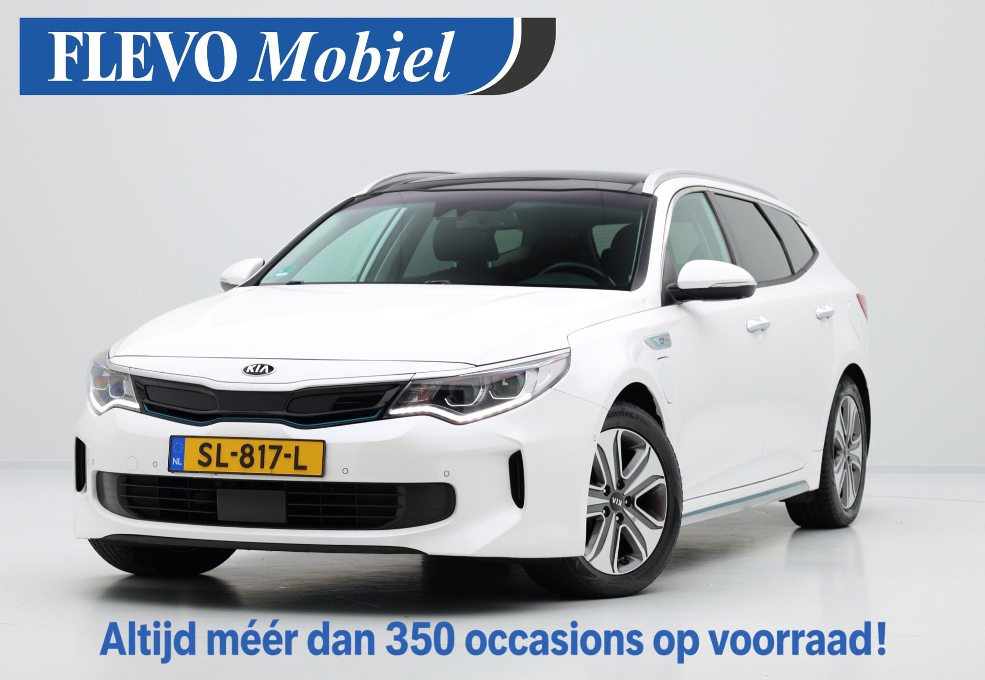 Kia Optima Sportswagon 2.0 GDI PHEV Business ExecutiveLine A, Auto's, Dealer onderhouden, Gebruikt, Euro 6, Wit