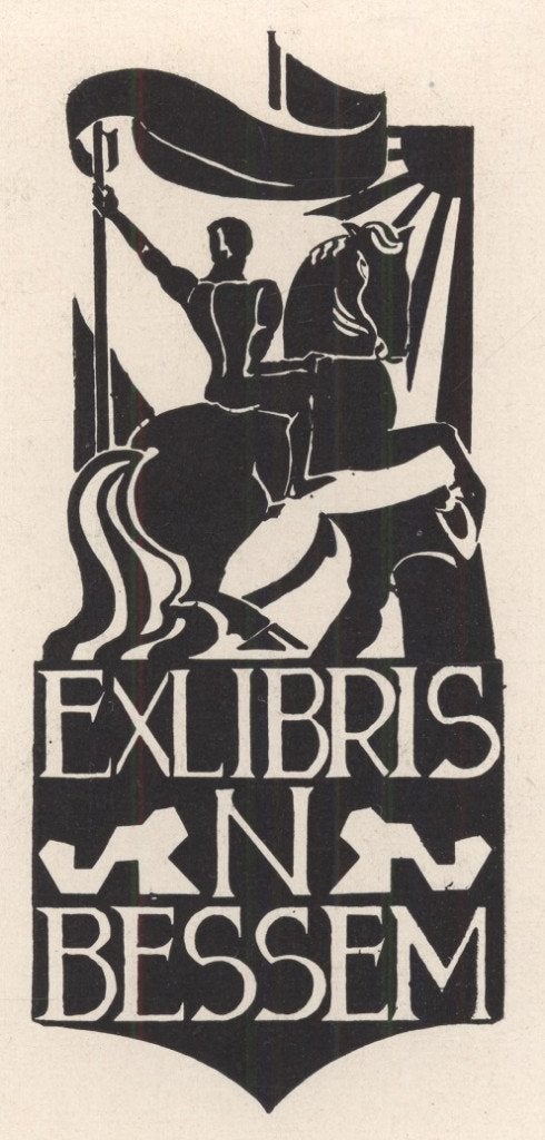 0468 Ex Libris Nederland : Jeanne Bieruma Oosting, 1926, Verzenden, Ex libris