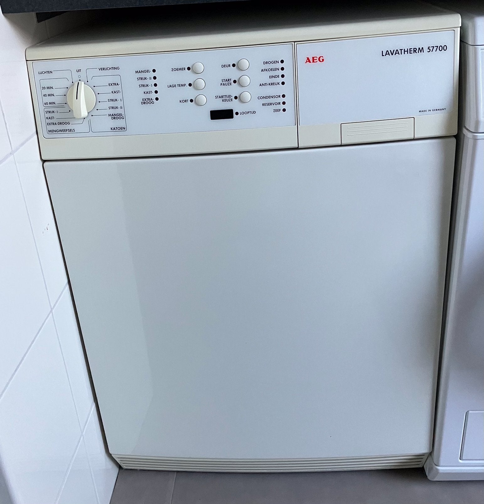 AEG lavatherm 57700 wasdroger, Witgoed en Apparatuur, Wasdrogers, Ophalen, Gebruikt, Voorlader, 85 tot 90 cm
