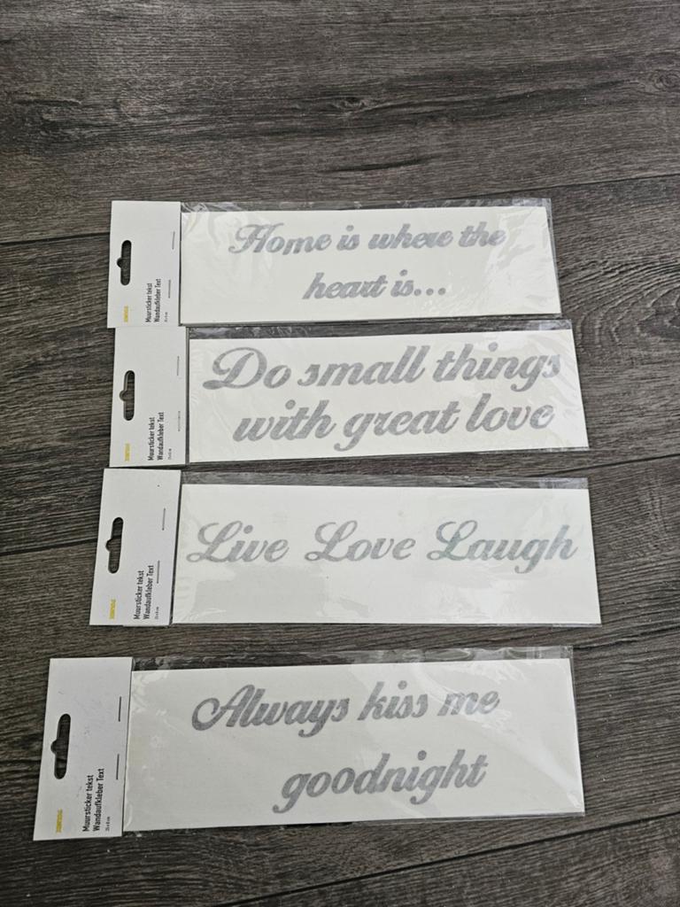 Muurstickers samen 1.00, Huis en Inrichting, Woonaccessoires | Tekstborden en Spreuken, Ophalen, Nieuw