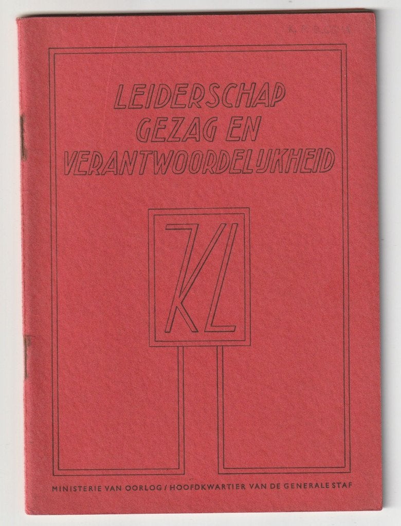 Leiderschap gezag en verantwoordelijkheid Generale Staf, Verzenden, X, Nederland, Boek of Tijdschrift