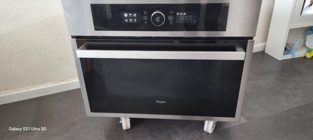 Whirlpool IKEA inbouw combi oven magnetron model AMW 507/IX, Witgoed en Apparatuur, Ovens, Gebruikt, Oven met grill, Inbouw, Draaiplateau