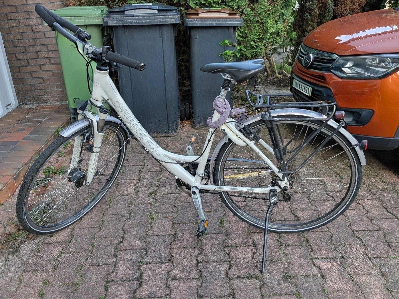 Witte Stevens damesfiets met lage instap, Fietsen en Brommers, Overige merken, Velgrem, (Extra) lage instap, Ophalen of Verzenden