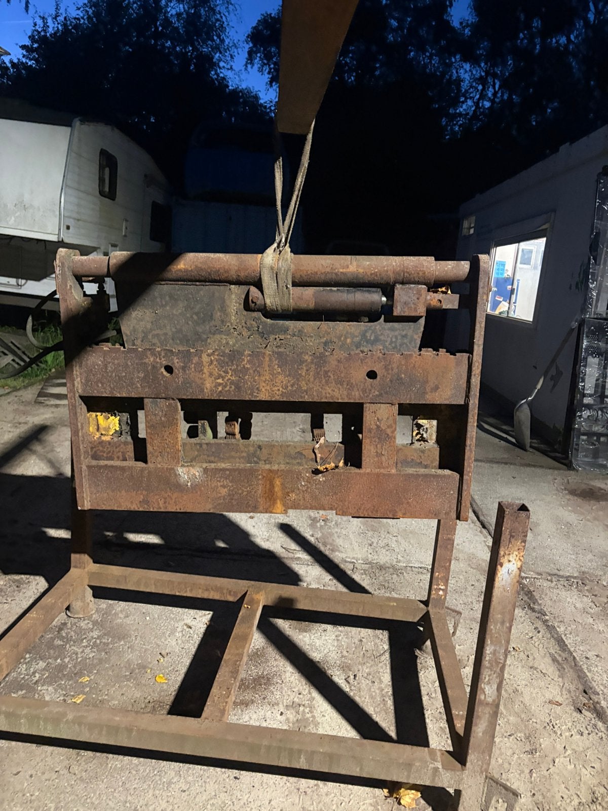Vorken bord met side shift en vorken fem 3, Ophalen, Gebruikt