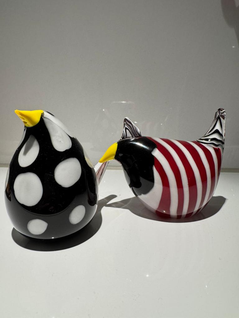 Decoratieve vogels massief glas, Verzamelen, Ophalen, Zo goed als nieuw, Dier