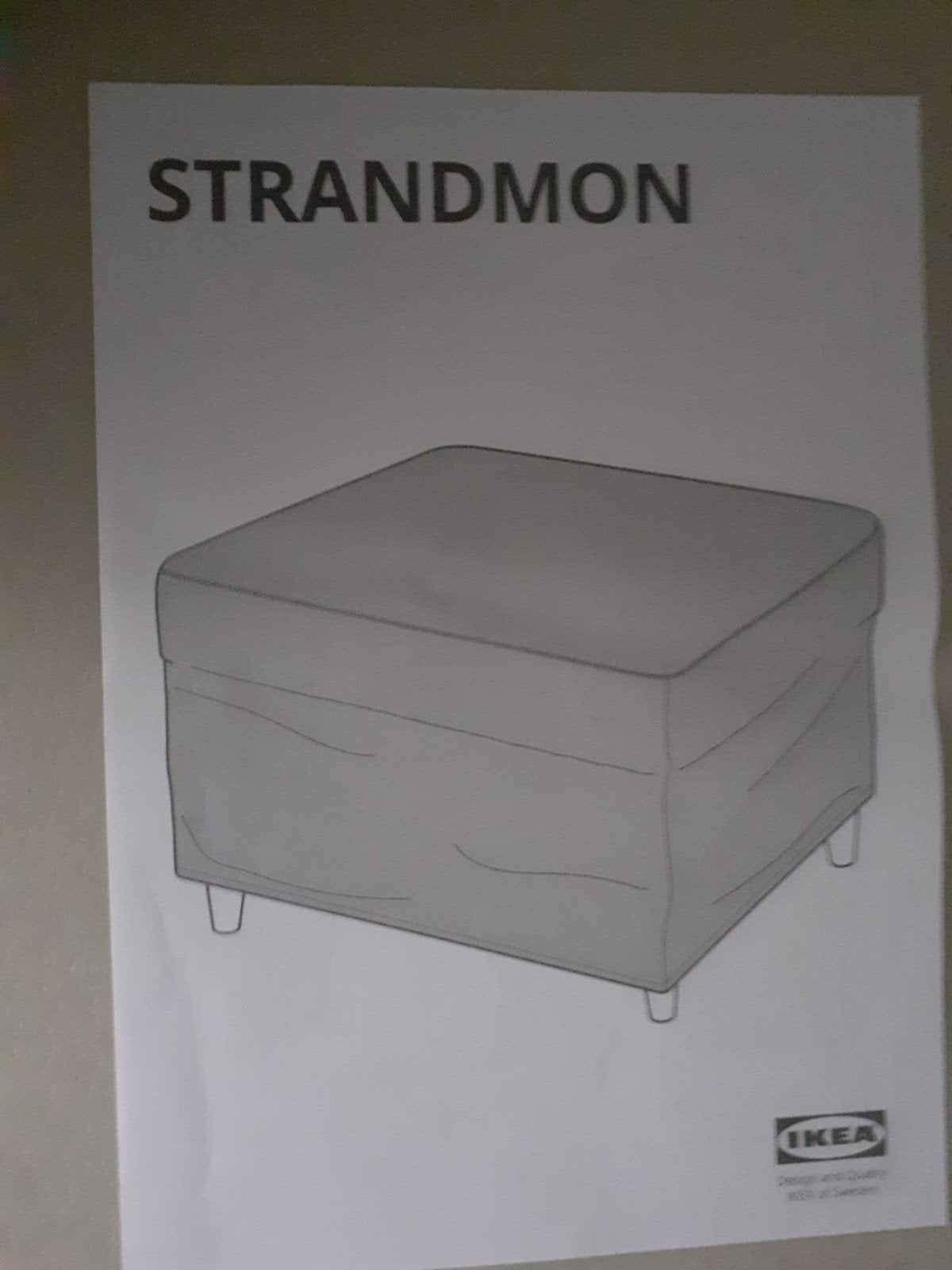 Nieuwe hoes voor de STRANDMON VOETENBANKJE ikea, Minder dan 50 cm, 125 cm of meer, Nieuw, Ophalen of Verzenden