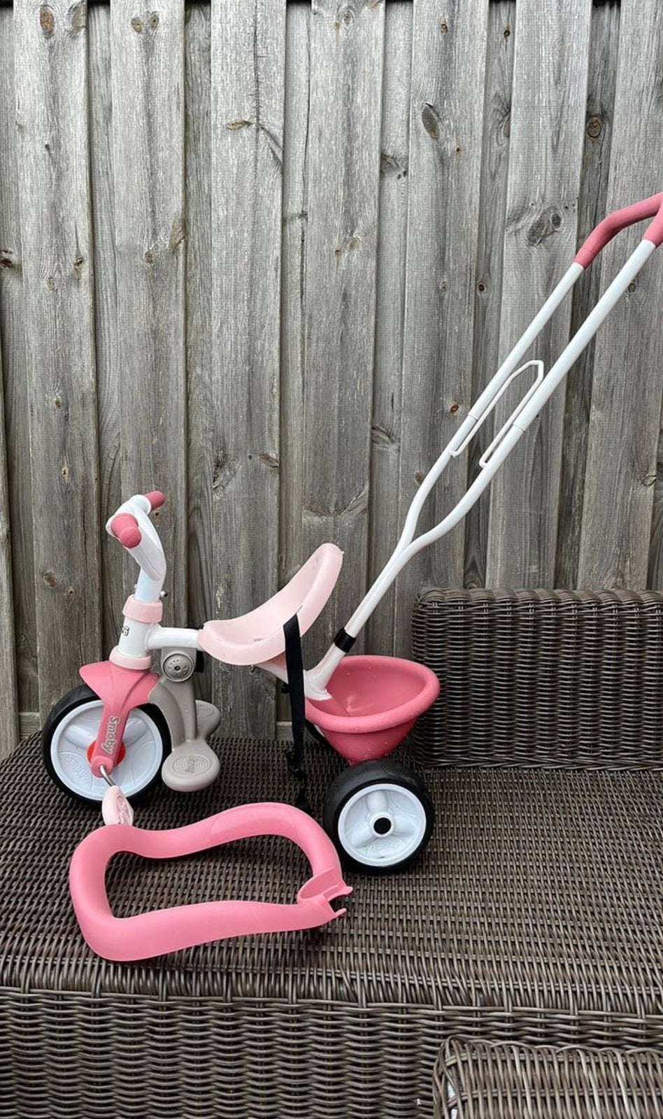 Smoby driewielet, Ophalen, Zo goed als nieuw, Minder dan 16 inch