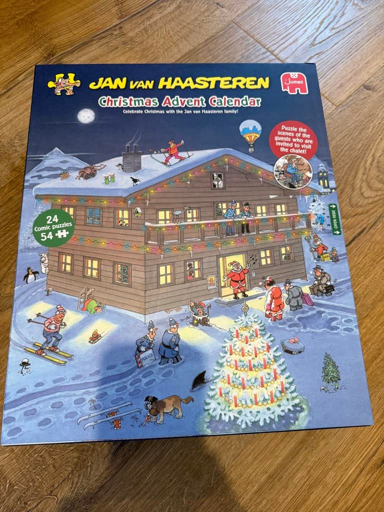 Jan van Haasteren Kerst Adventskalender - Compleet & Gesorte, Hobby en Vrije tijd, Denksport en Puzzels, Gebruikt, Legpuzzel, 500 t/m 1500 stukjes
