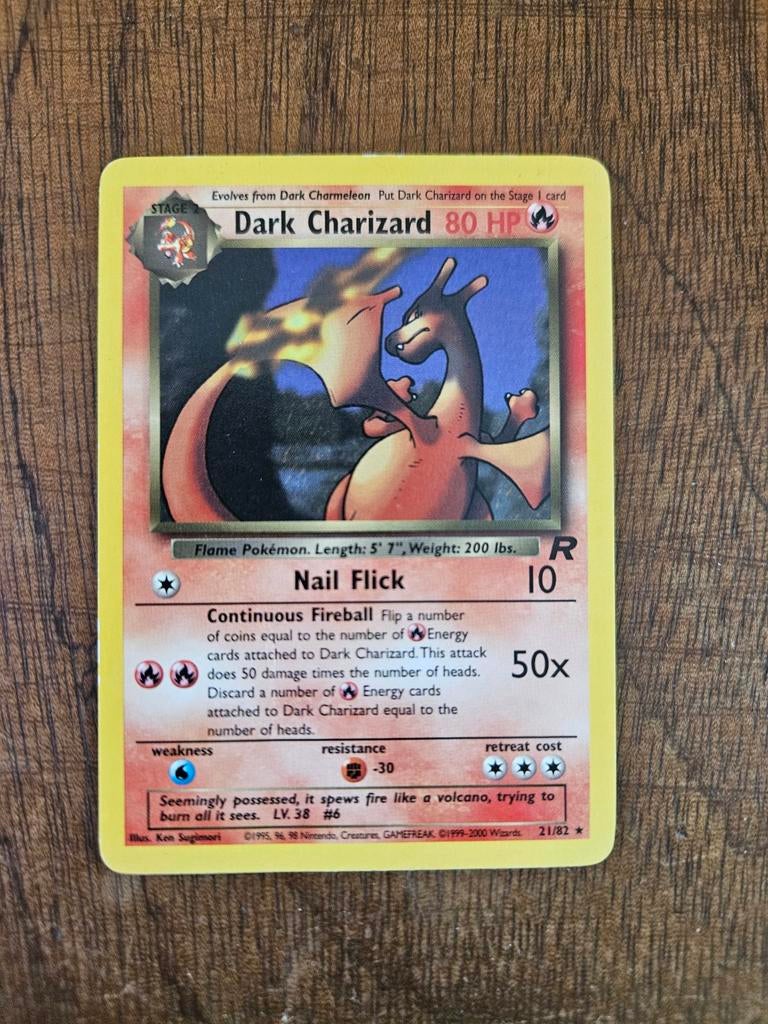 Dark Charizard 21/82, Hobby en Vrije tijd, Verzamelkaartspellen | Pokémon, Ophalen of Verzenden