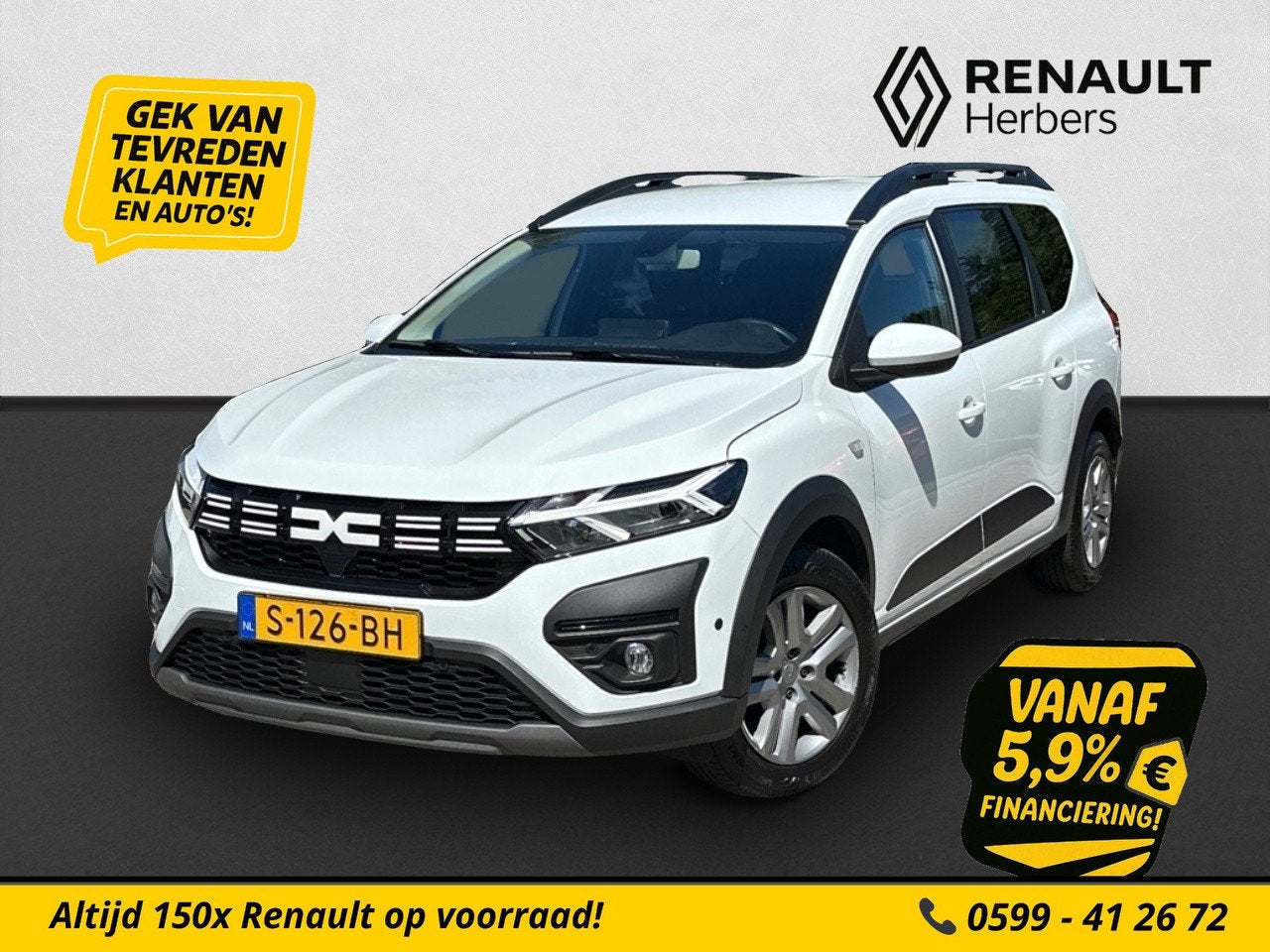 Dacia Jogger 1.0 TCe 100 ECO-G Expression 7p. 7 PERSOONS / L, Auto's, Dacia, Voorwielaandrijving, 1227 kg, Stof, Gebruikt