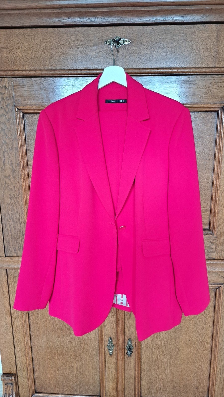 Label DOT zgan pak - Diep Magenta (Maat 42/44)), Kleding | Dames, Label Dot, Ophalen of Verzenden, Zo goed als nieuw