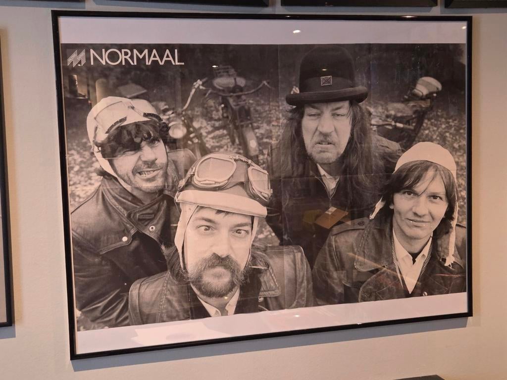 Normaal Band Poster Zwart-Wit, Ophalen of Verzenden, Gebruikt, Poster, Artwork of Schilderij