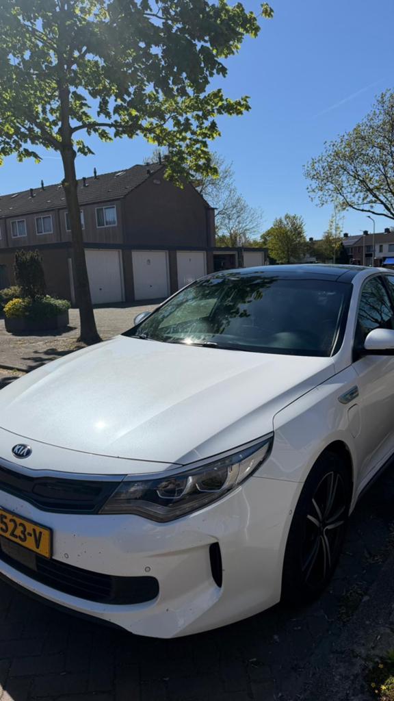 Kia Optima 2.0 GDi Phev 205pk AT6 2017 Wit, Euro 5, Adaptive Cruise Control, Zwart, Optima