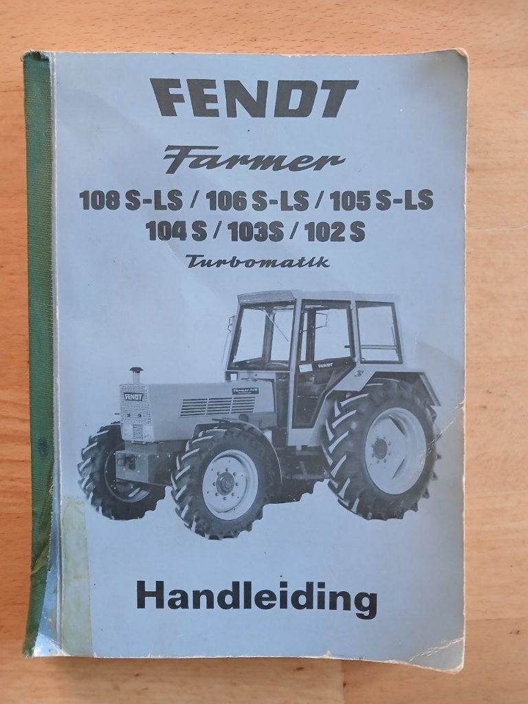Handleiding Fendt Farmer 108, 106, 105, 104, 103, 102, Ophalen of Verzenden, Gelezen
