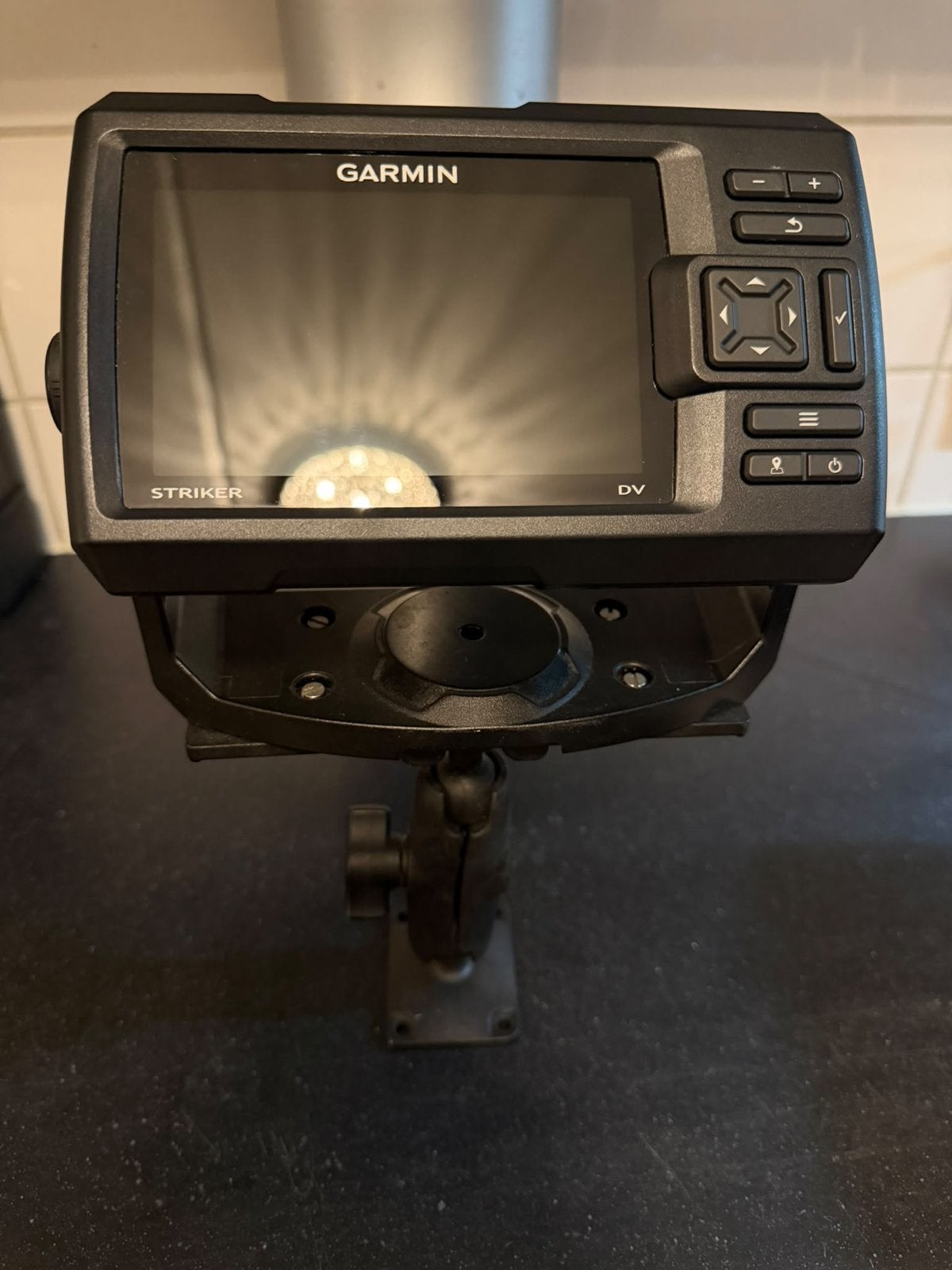 Garmin Striker 5dv Viszoeker Los Scherm+Head Unit+RAM Mount!, Ophalen of Verzenden, Zo goed als nieuw, Kaartplotter of Fish Finder
