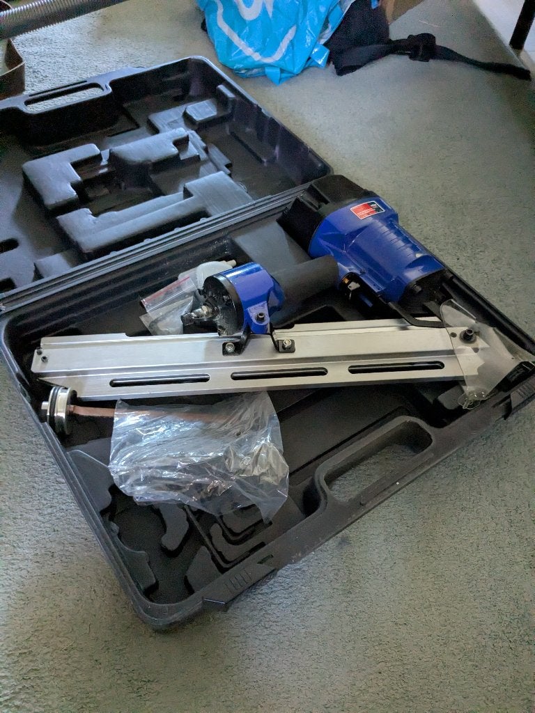 HBM spijkerpistool met spijkers, Ophalen, Gebruikt, Tacker/nietmachine, Overige merken