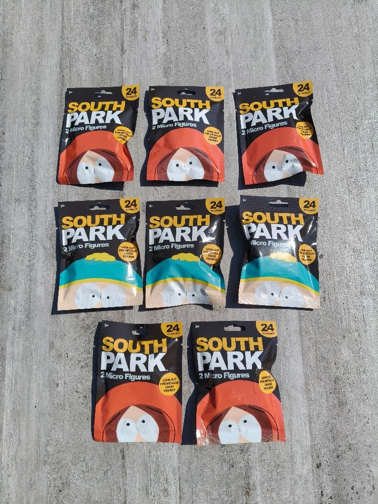 8 blind bags South Park 2 Micro Figures - nieuw, Verzamelen, Ophalen of Verzenden, Nieuw