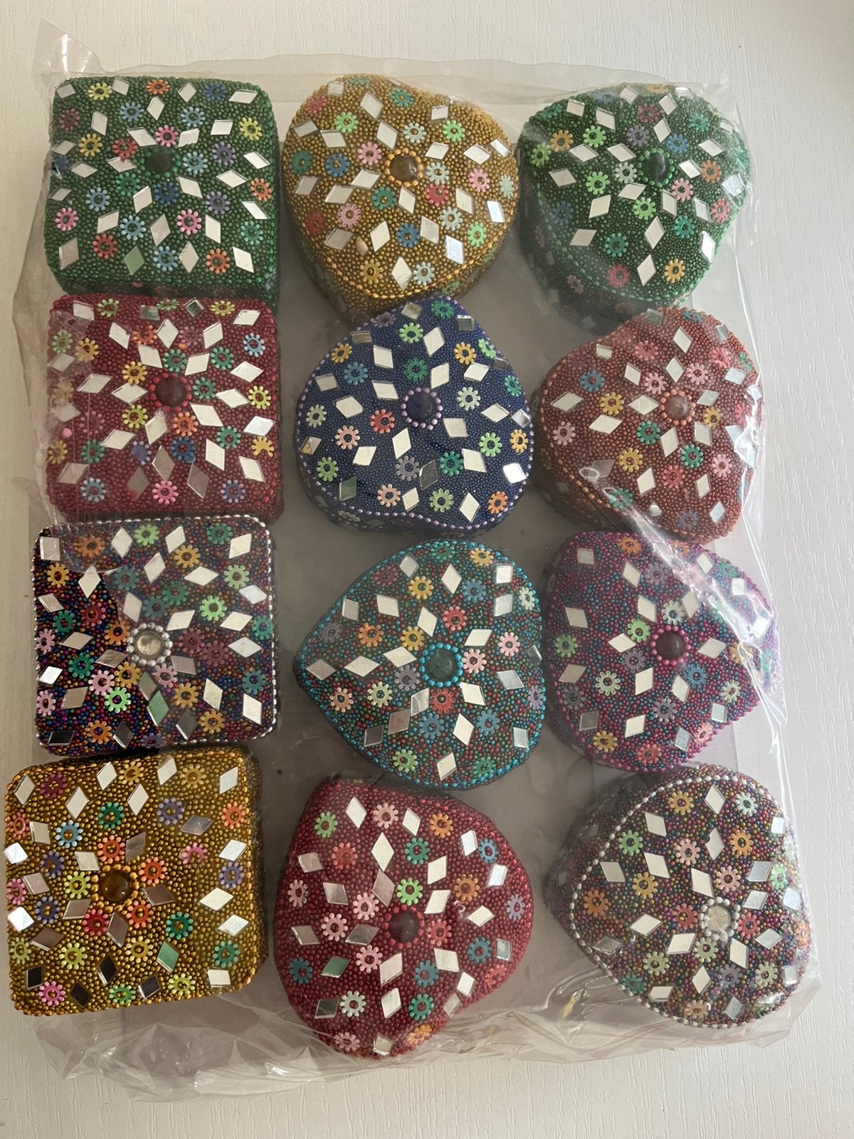 Superleuke Sieradendoosjes schatkistjes 12 stuks  ca 7 cm, Hobby en Vrije tijd, Kralen en Sieraden maken, Ophalen of Verzenden