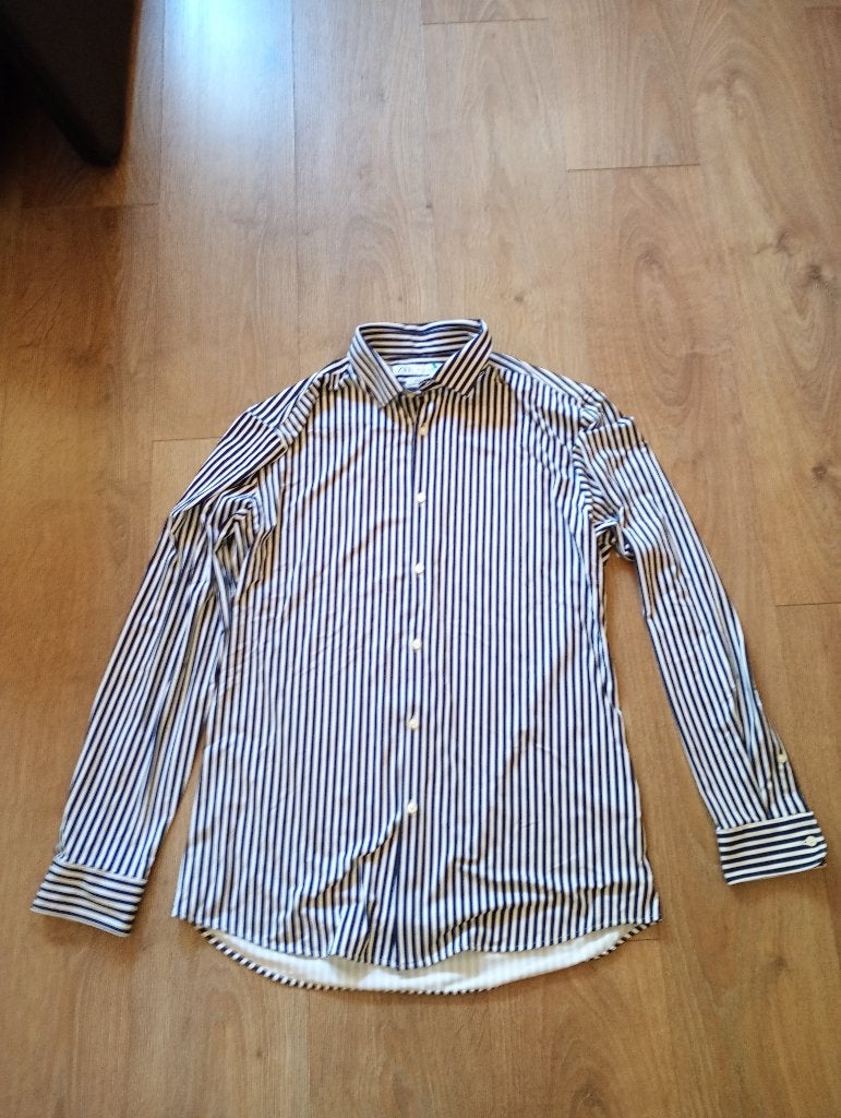 Mooie nieuwe blauw gestreepte blouse mt L, Blauw, Zara, Maat 42/44 (L), Nieuw