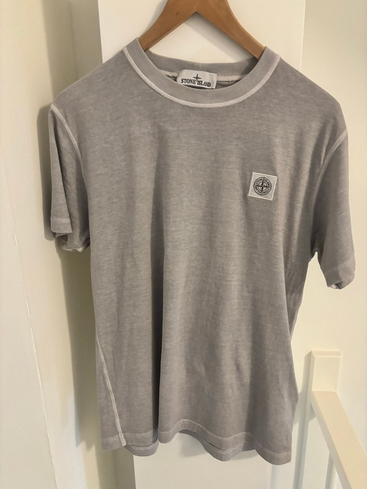 Stone Island Fissato Grey Dust T-shirt, Kleding | Heren, Ophalen of Verzenden, Nieuw, Maat 52/54 (L), Grijs